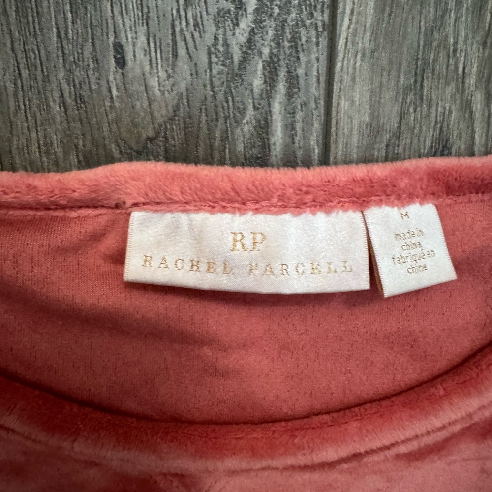 Rachel Parcell Coral Velour set - Picture 4 of 6
